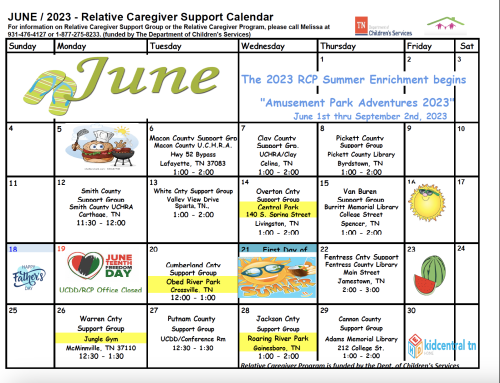 Relative Caregiver Program Announces Support Group Meetings for June 2023
