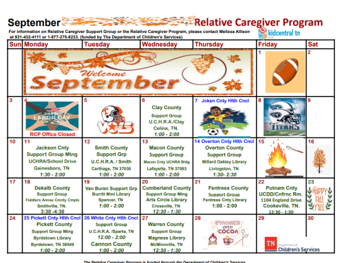 Relative Caregiver Program Announces Support Group Meetings (September 2023)